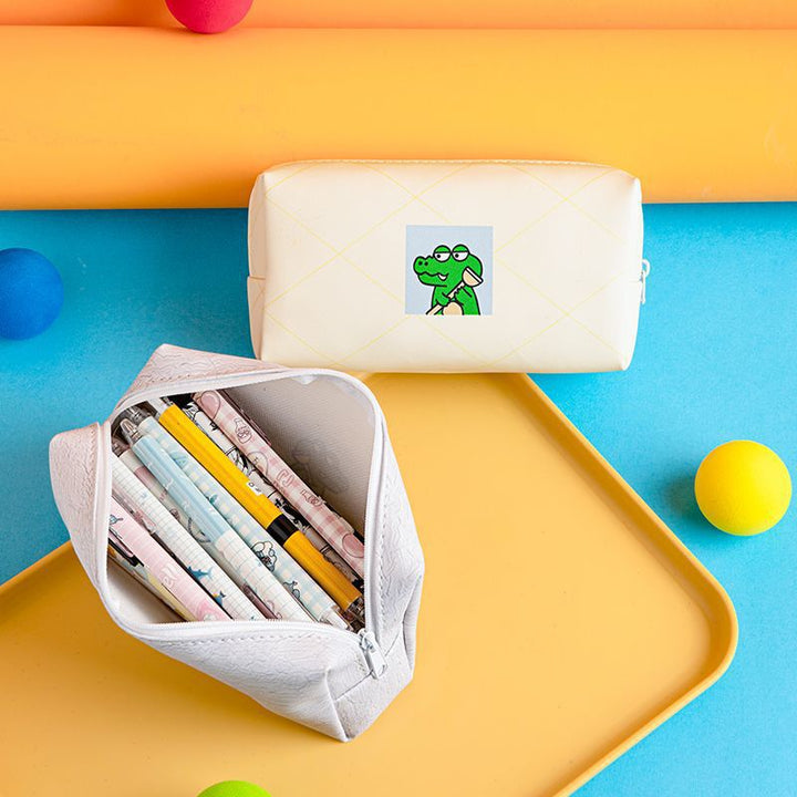 Creative Cartoon-Themed Zippered Pencil Case