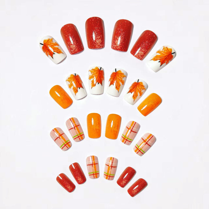 Autumn Leaf Design Nail Art Kalsten