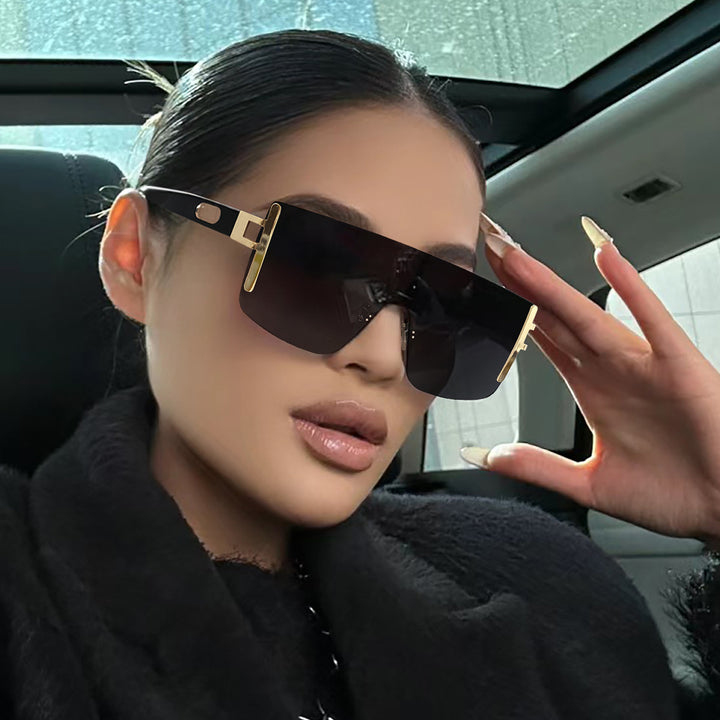 Ladies oversized sunglasses with modern futuristic design Kalsten