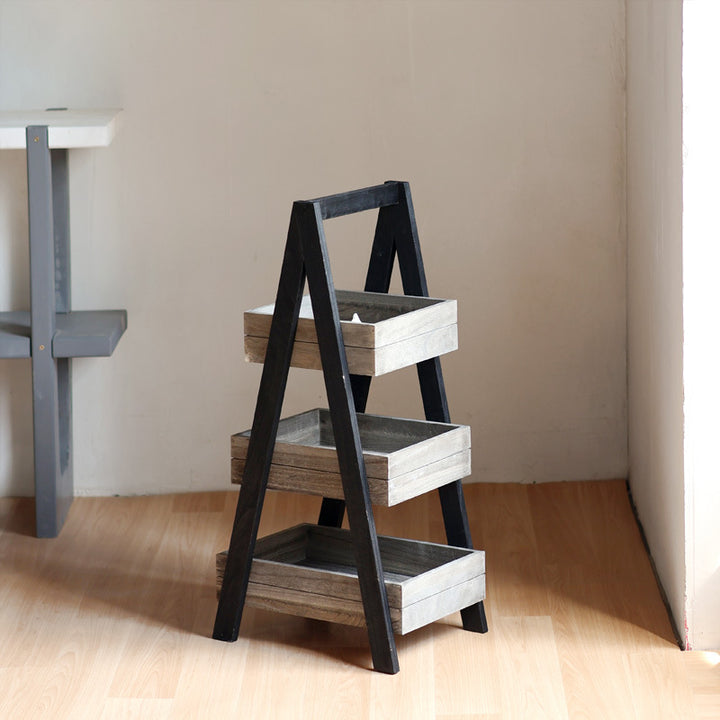 Three-door wooden shelf with modern design Kalsten