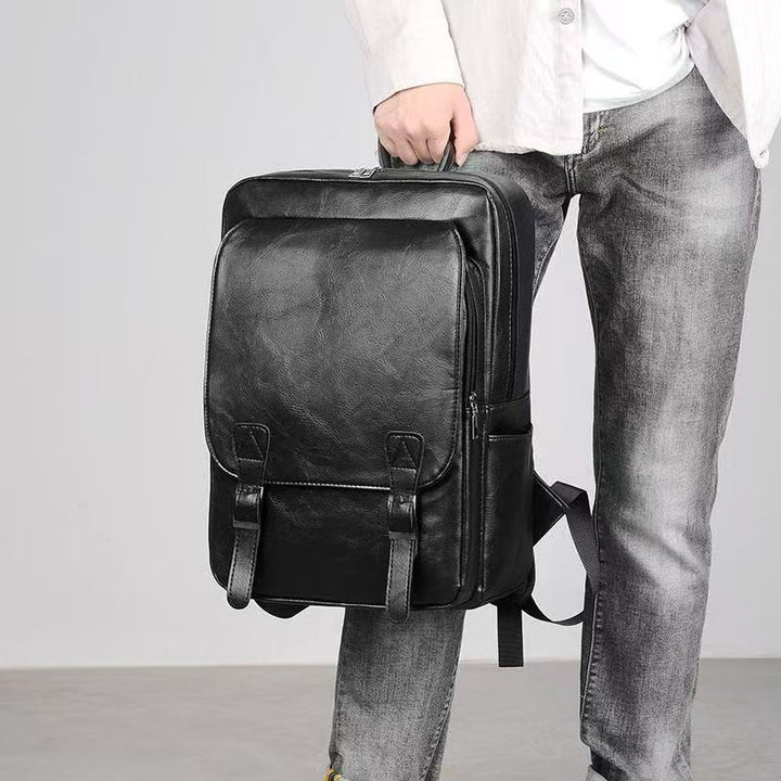 Leather Laptop Backpack Kalsten