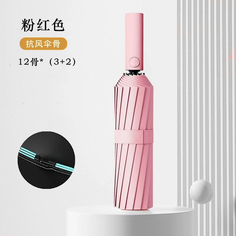 Women's Collapsible Umbrella with Stable Frame Construction Kalsten