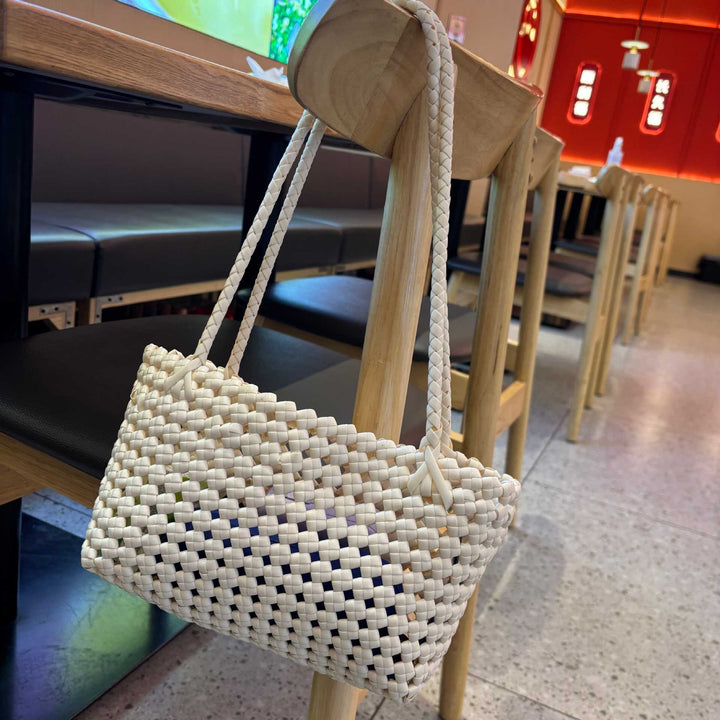 Handwoven shopping bag with soft handle Kalsten