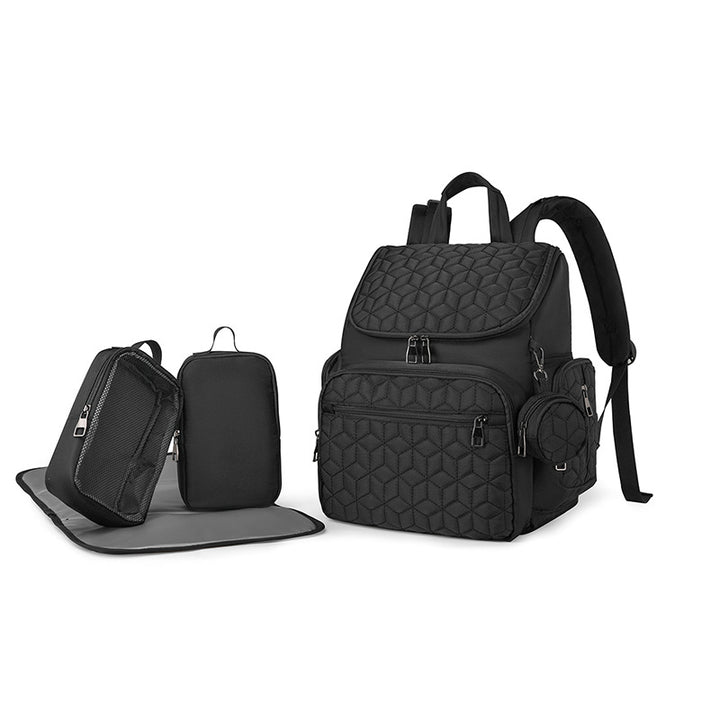 Quilted Multi-Compartment Travel Backpack Kalsten