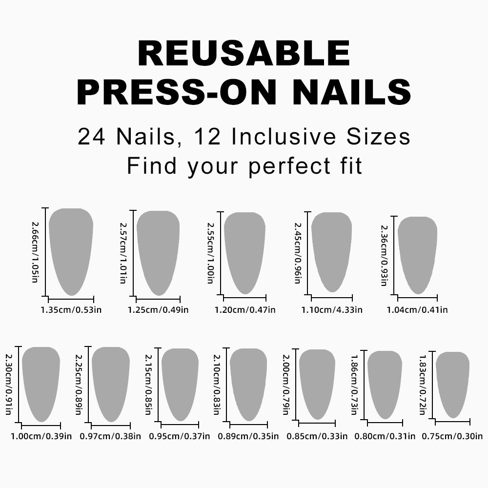 Acrylic nail set with glamorous star accents Kalsten