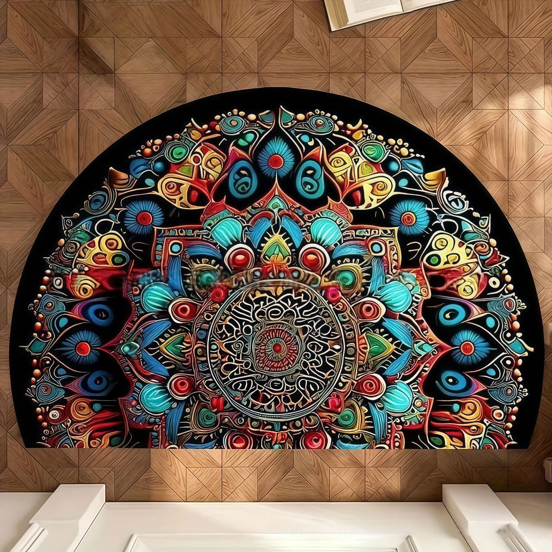 Artistic Tree-Themed Decorative Door Mat