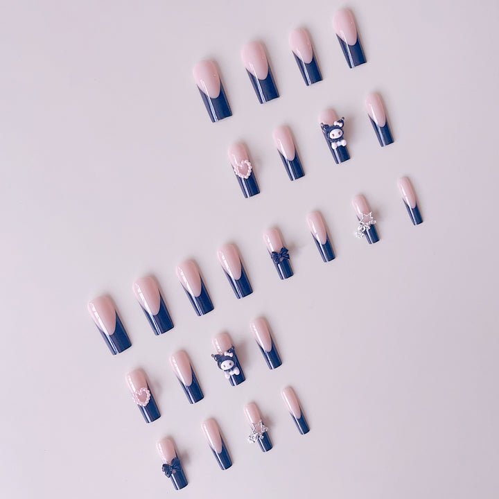 Artificial nail set with playful 3D designs Kalsten