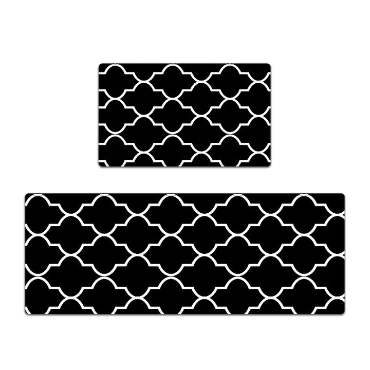 Elegant Textured Kitchen Mat Set Kalsten