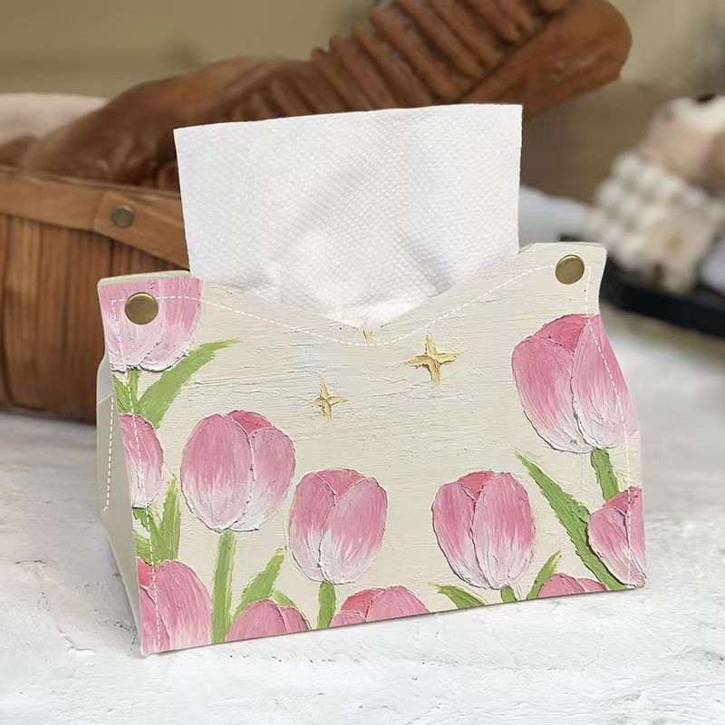 Artistic Floral Tissue Box Cover Kalsten