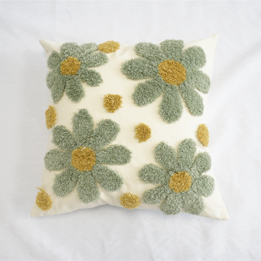 Floral Plush Decorative Throw Pillow