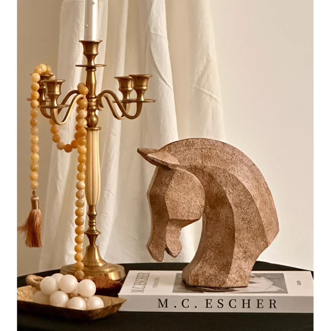 Artistic Elephant Sculpture with Child