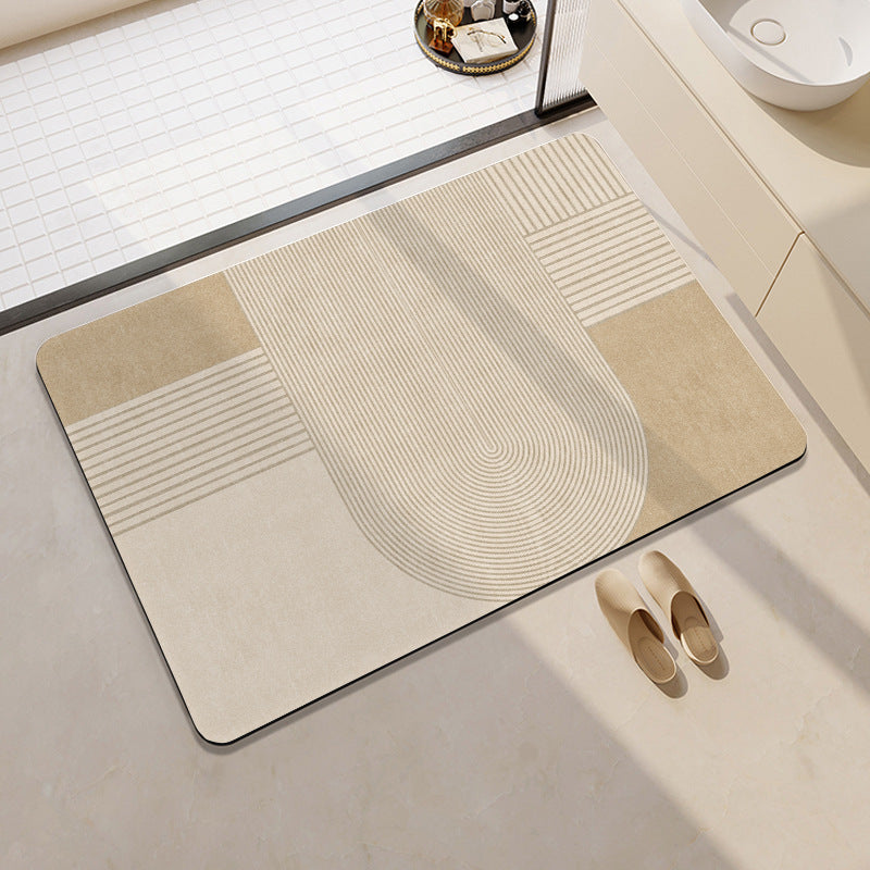 Geometric Patterned Bathroom Mat Kalsten