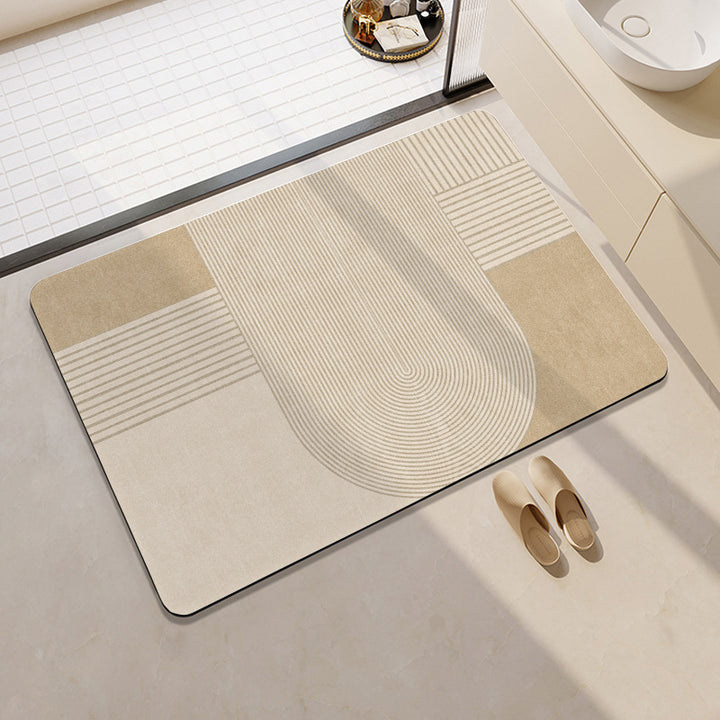 Geometric Patterned Bathroom Mat Kalsten