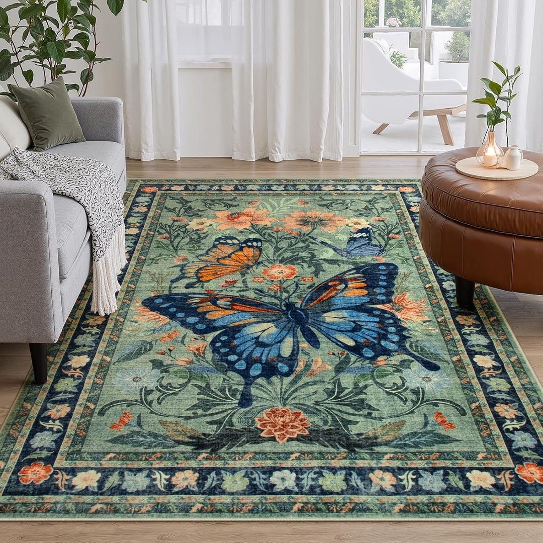 Decorative Floral Area Rug
