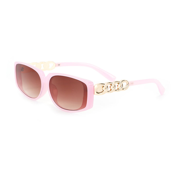 Women's square designer sunglasses with gold details Kalsten