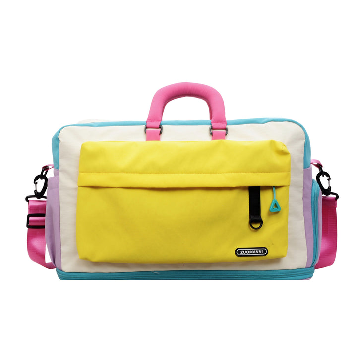 Colorful Multi-Compartment Travel Duffle Bag
