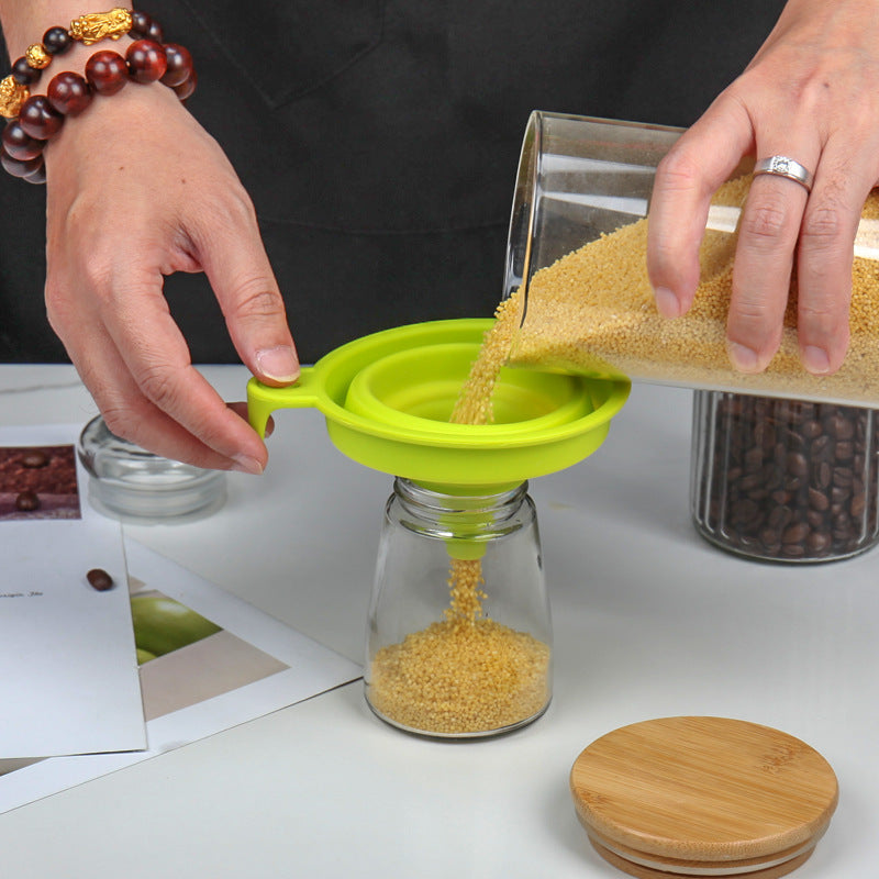 Collapsible Silicone Funnel with Innovative Design Kalsten