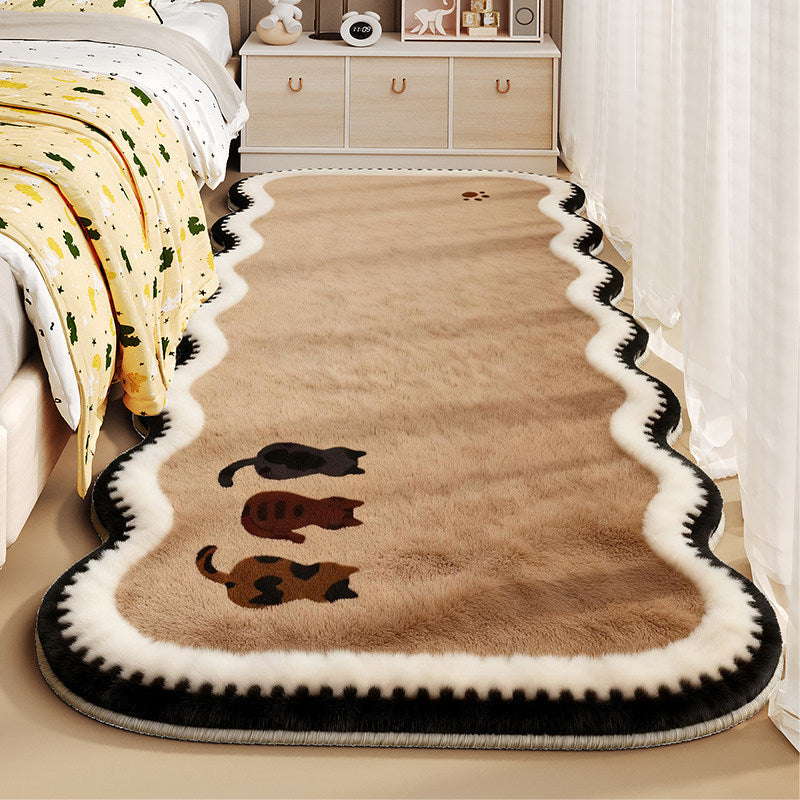 Plush Cartoon-Themed Area Rug