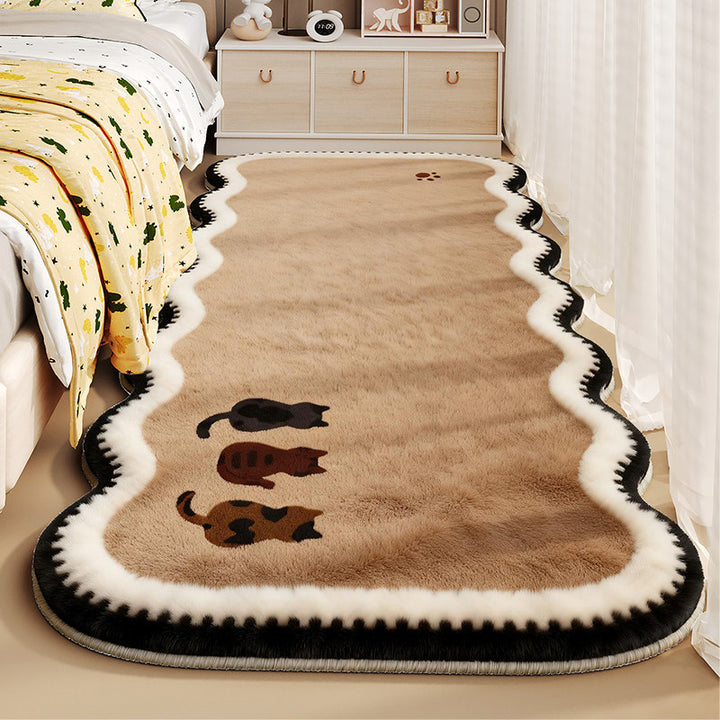 Plush Cartoon-Themed Area Rug