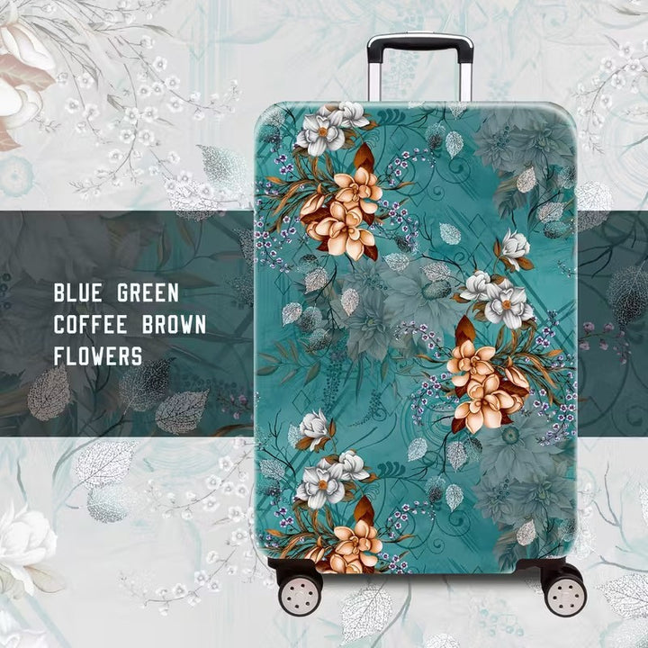 Ladies hard shell suitcase with floral accents Kalsten
