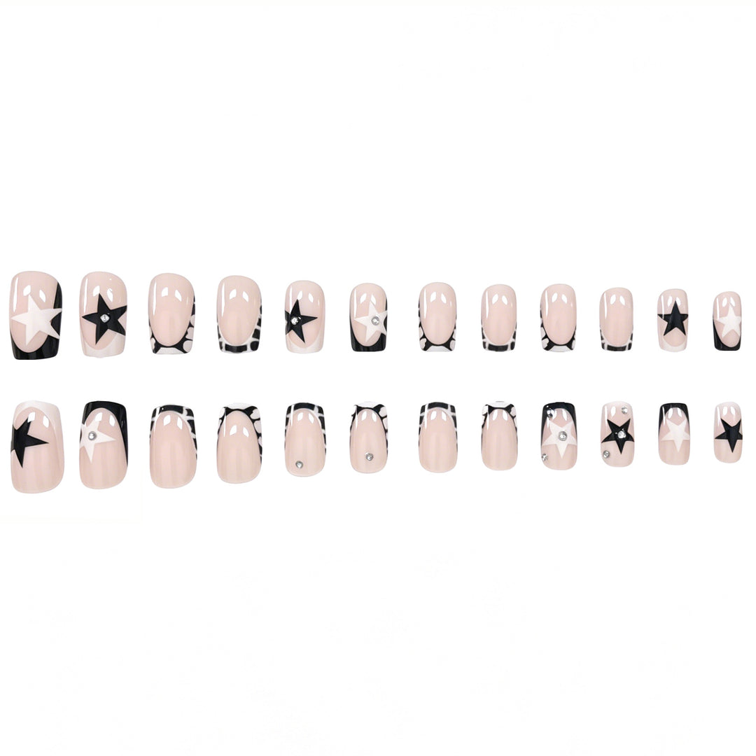 Elegant Artistic Gel Nail Extensions Kalsten