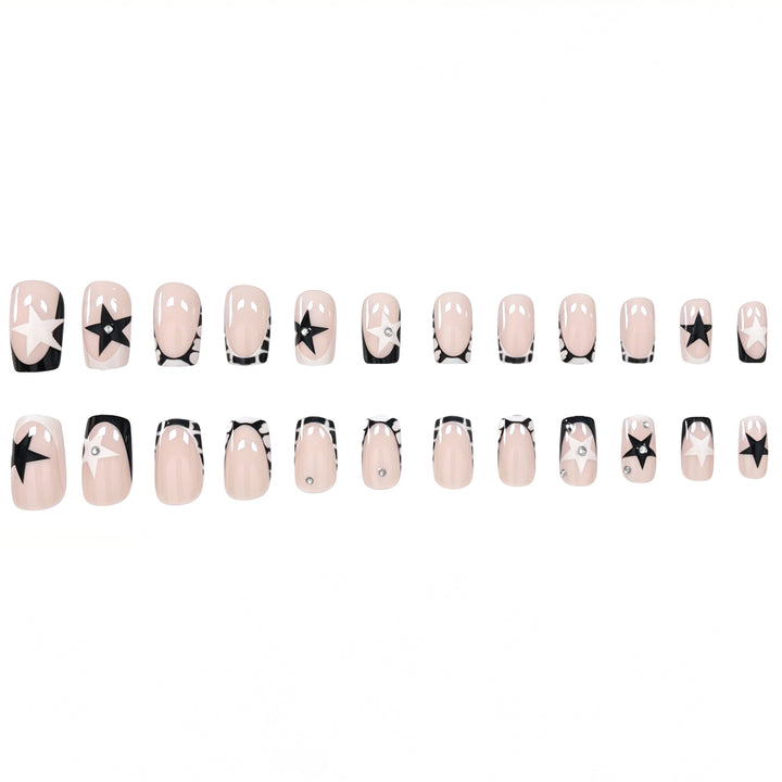 Elegant Artistic Gel Nail Extensions Kalsten