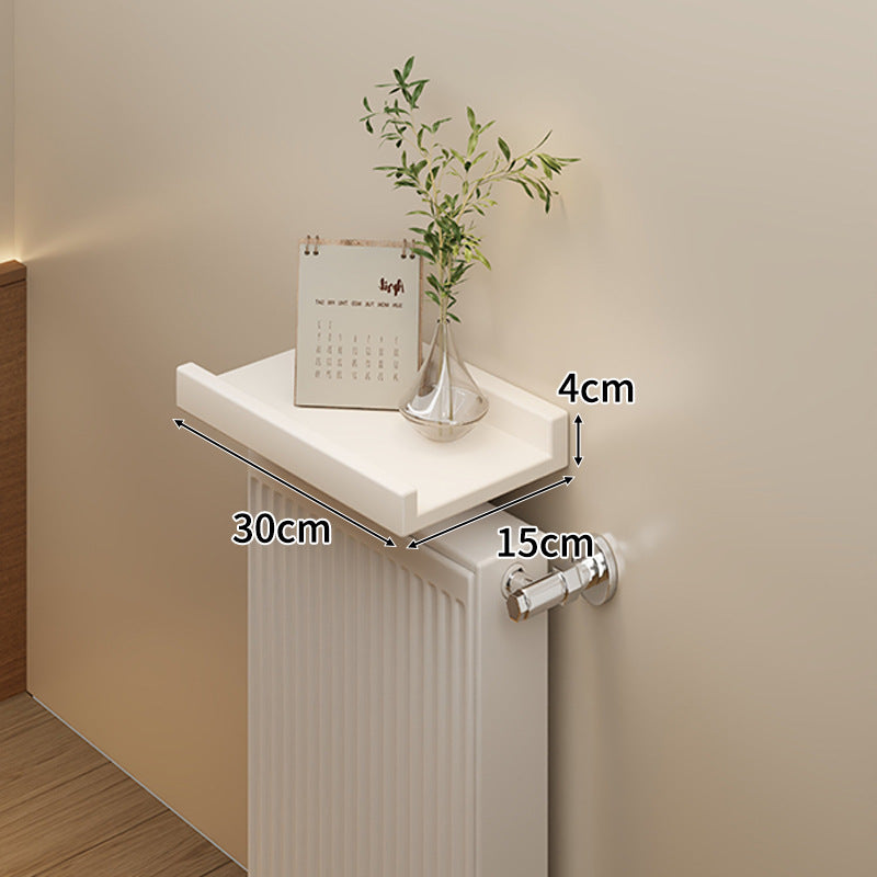 Long Slim Radiator Top Shelf Tray with Raised Edge and Heat‑Resistant Surface