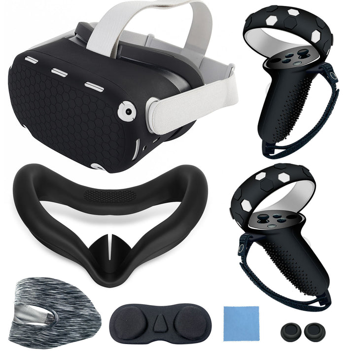 VR headset with ergonomic holding bracket and protective cover Kalsten