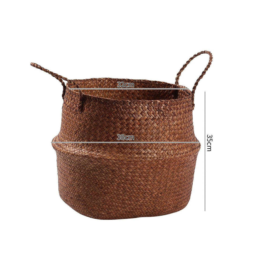 Handwoven Natural Fiber Storage Basket Kalsten