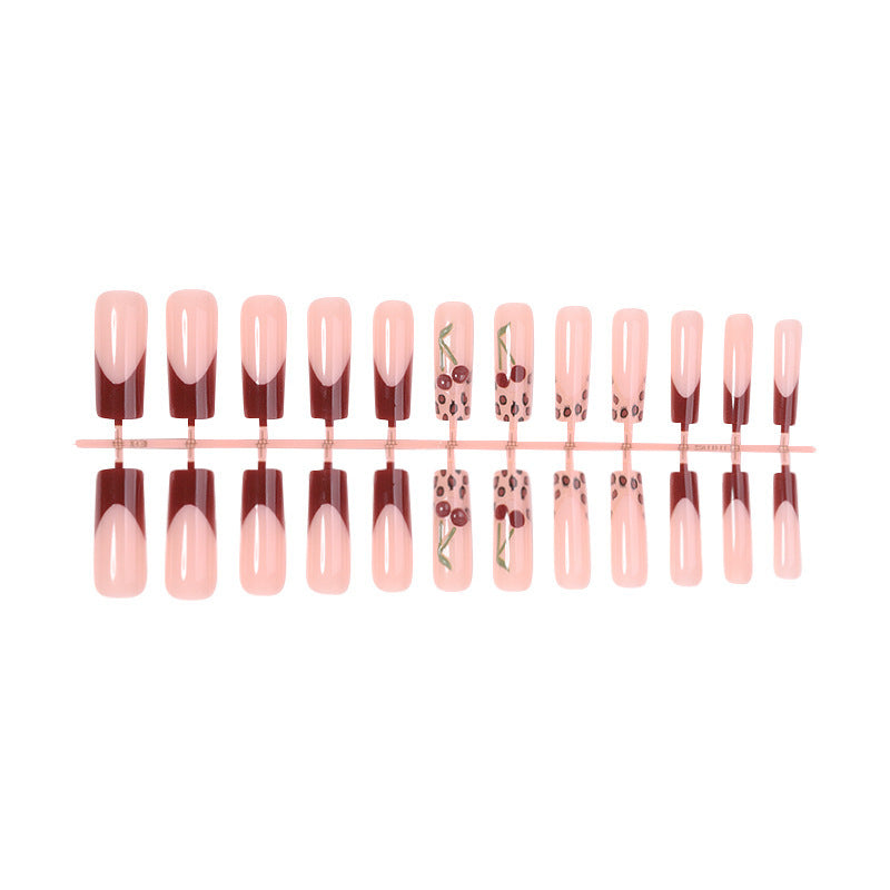Nail art set with delicate ombre and cherry blossom design Kalsten