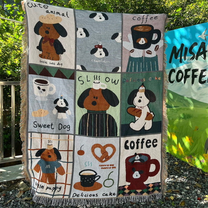 Fun Cat-Themed Decorative Throw Blanket