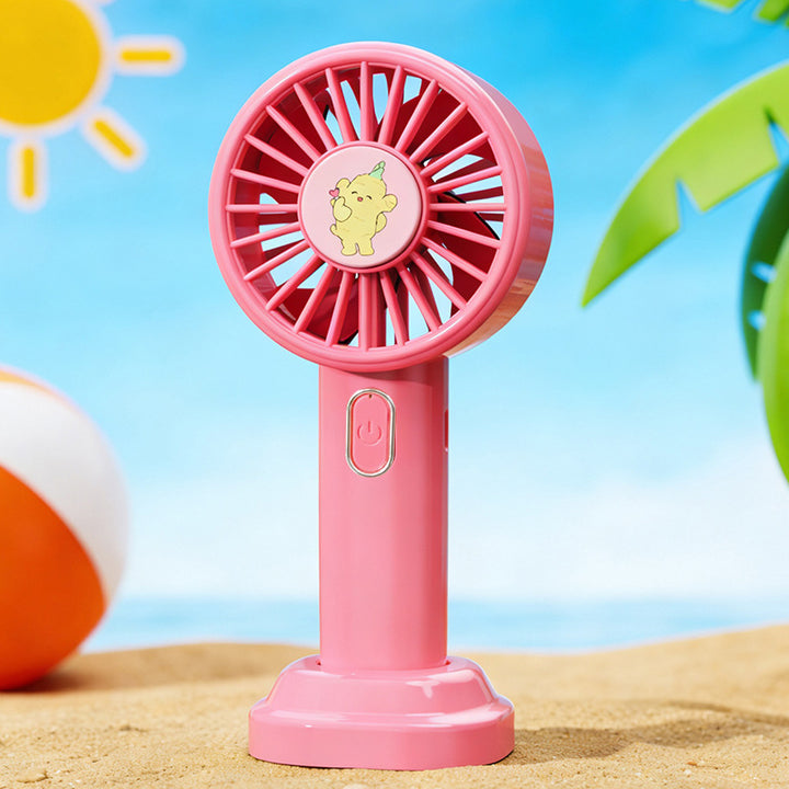 Ladies portable hand fan with USB connection and fun design Kalsten