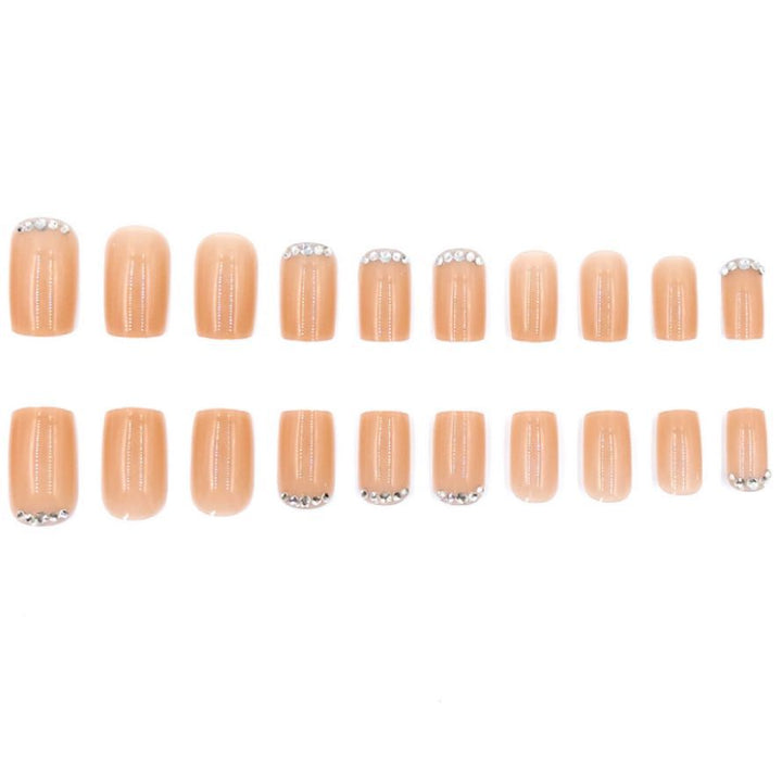 Elegant Rhinestone Accent Nail Art Set