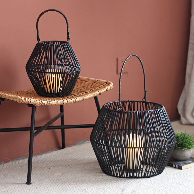 Decorative basket with handle Kalsten