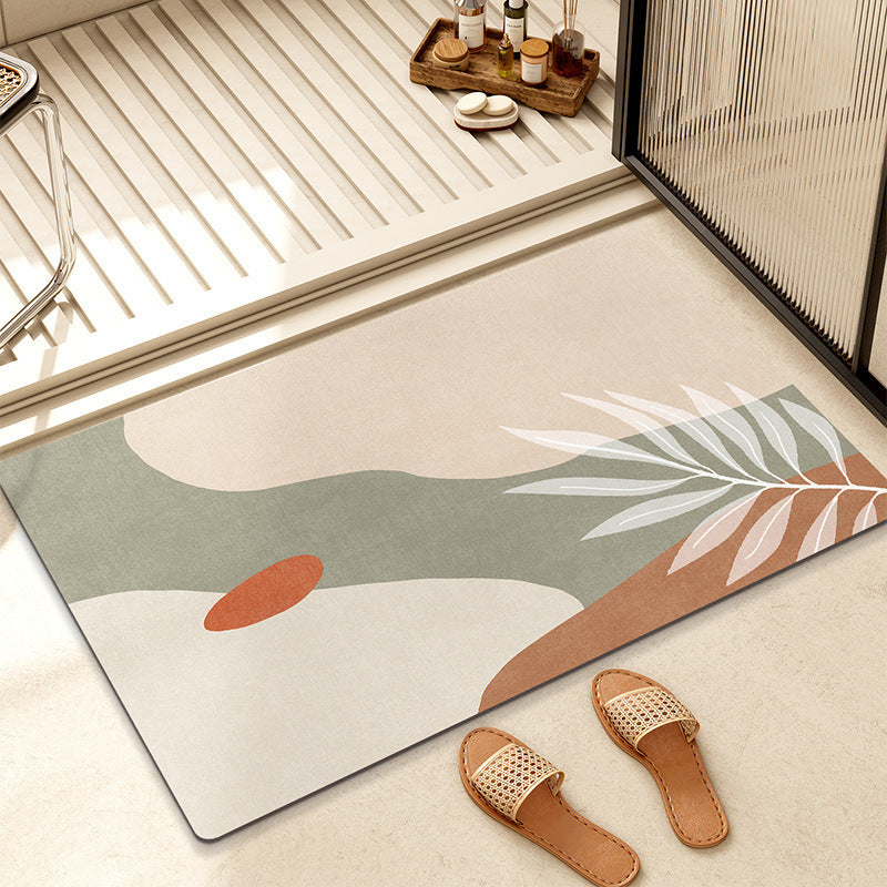 Abstract Geometric Pattern Bath Mat