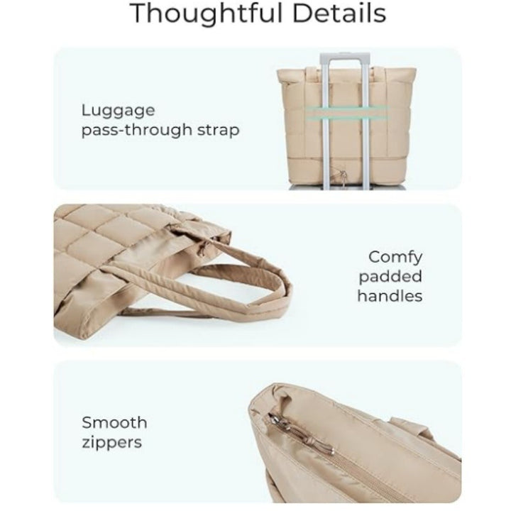 Quilted Oversized Tote Bag Kalsten