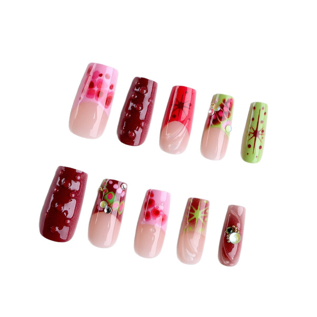 Artistic Decorative Press-On Nail Tips Kalsten