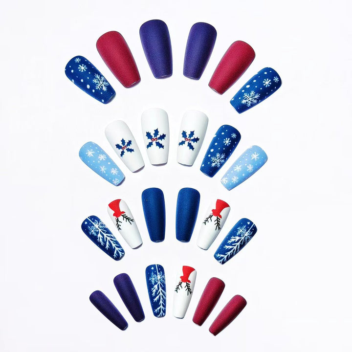 Creative Christmas Themed Fake Nails Kalsten