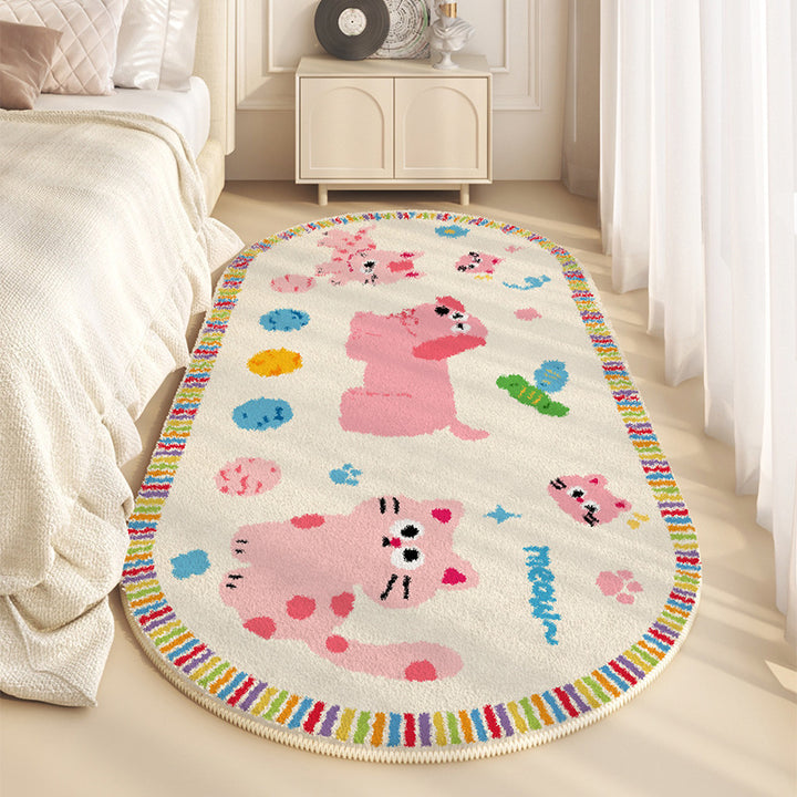 Plush Cartoon-Themed Area Rug