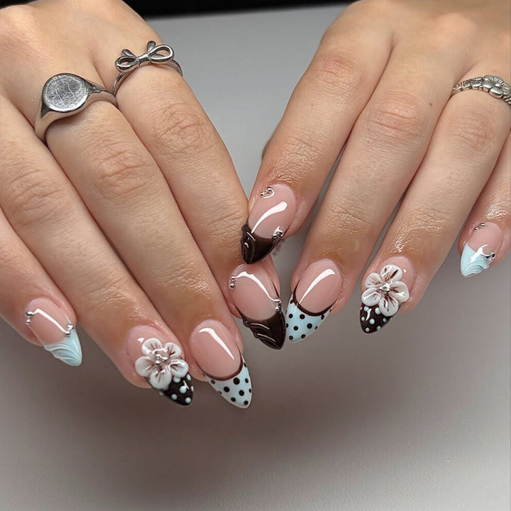 Artistic Acrylic Press-On Nail Design Kalsten