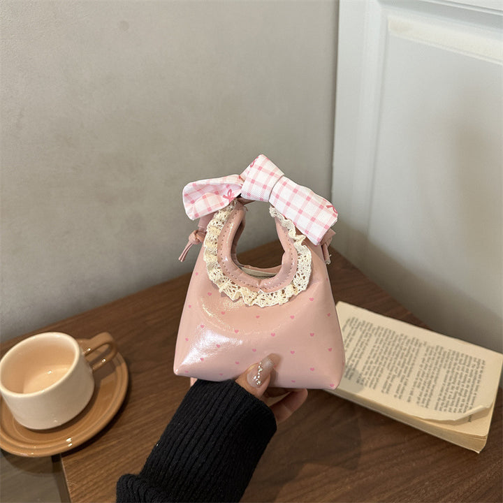 Charming Mini Handbag with Bow Accent