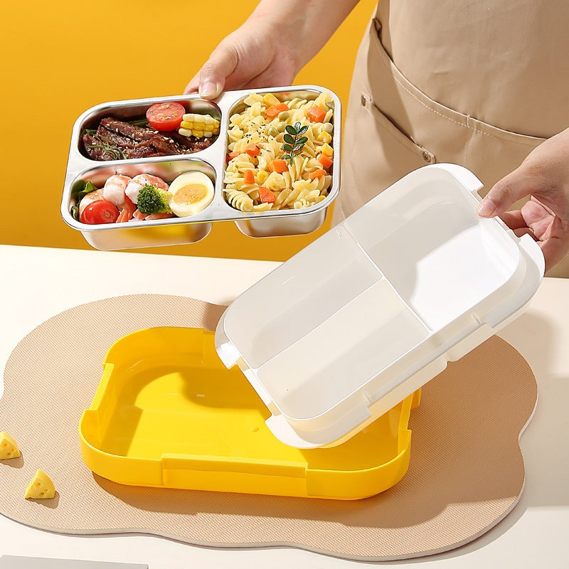 Multi-Compartment Stainless Steel Bento Box