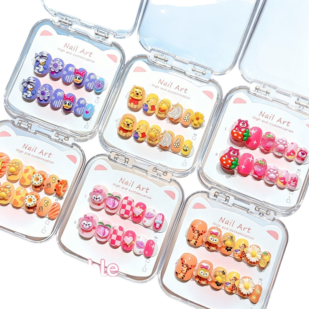 Customized Cartoon-Inspired Press-On Nail Art Set Kalsten
