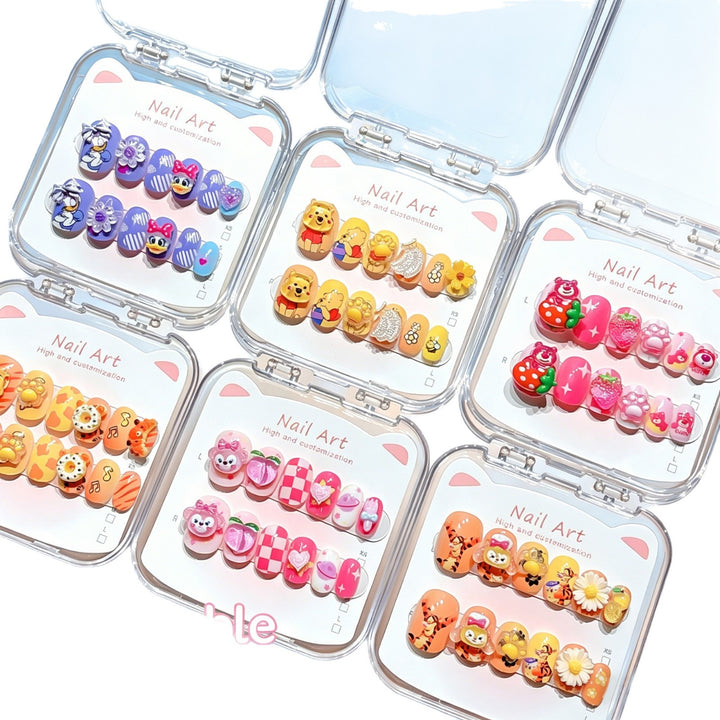Customized Cartoon-Inspired Press-On Nail Art Set Kalsten