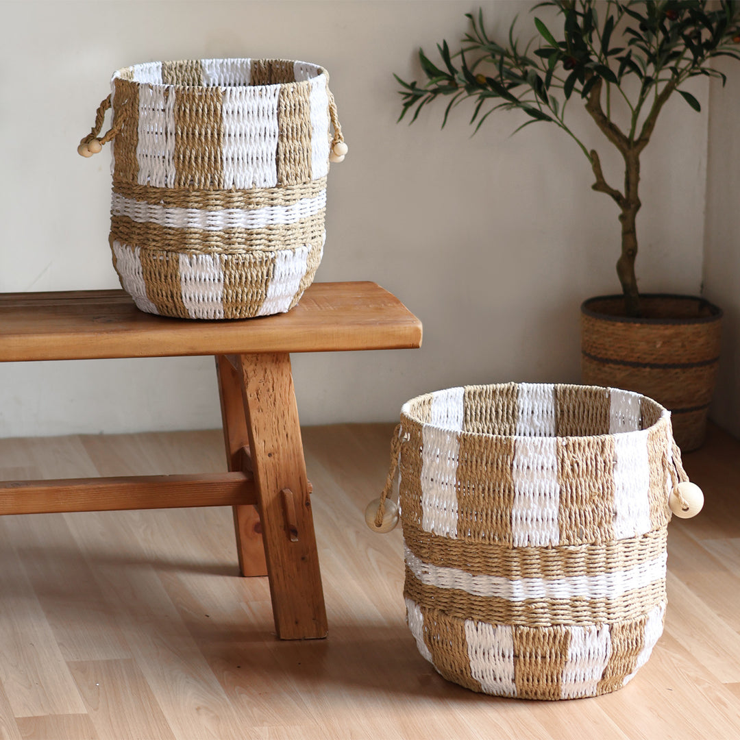 Handcrafted storage basket Kalsten