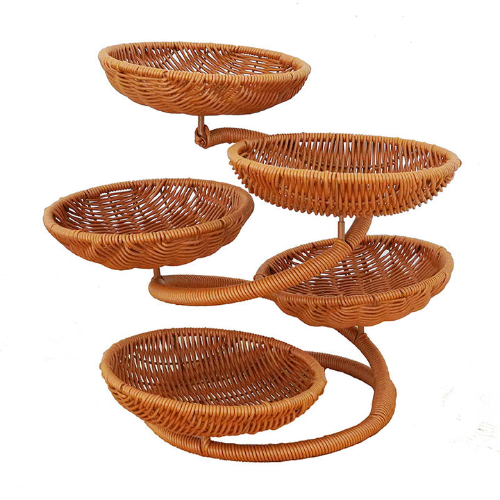 Multi-Tiered Wicker Storage Kalsten