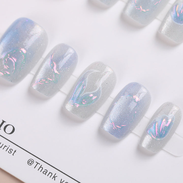 Iridescent Nail Art Press-On Collection Kalsten