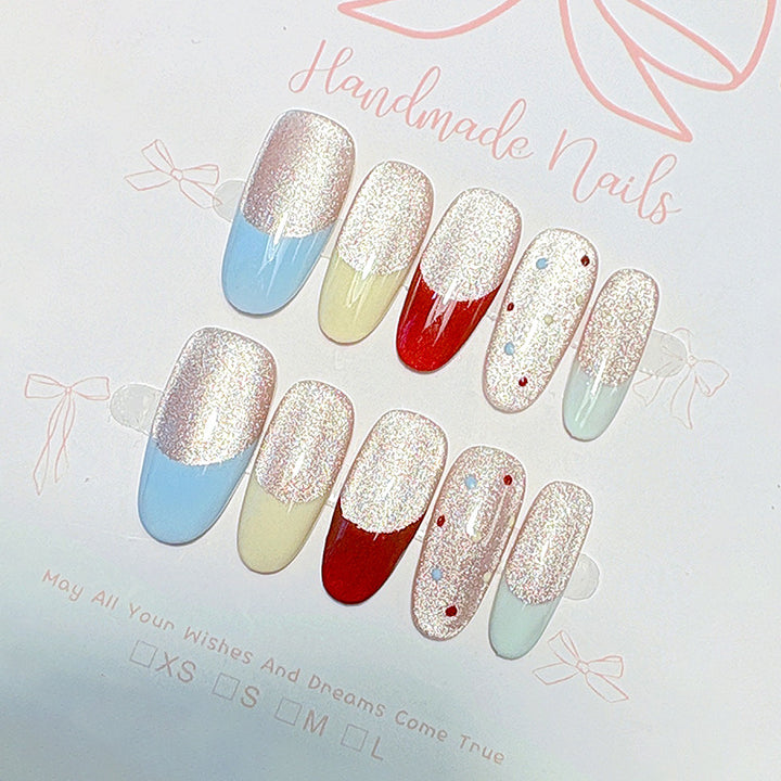 Premium French Tip Press-On Nails Kalsten