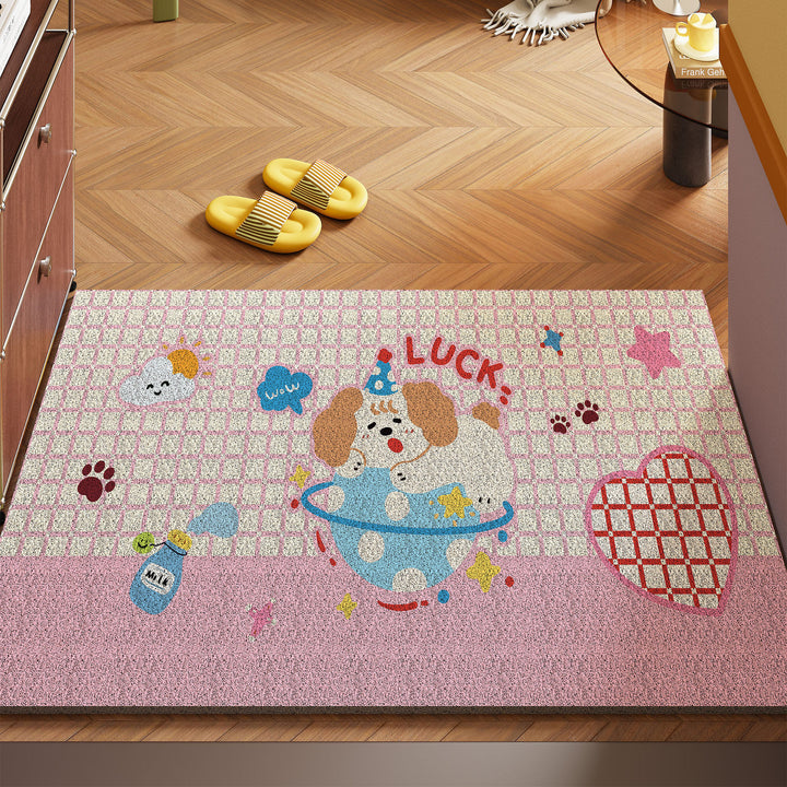 Artistic Cat-Themed Area Mat