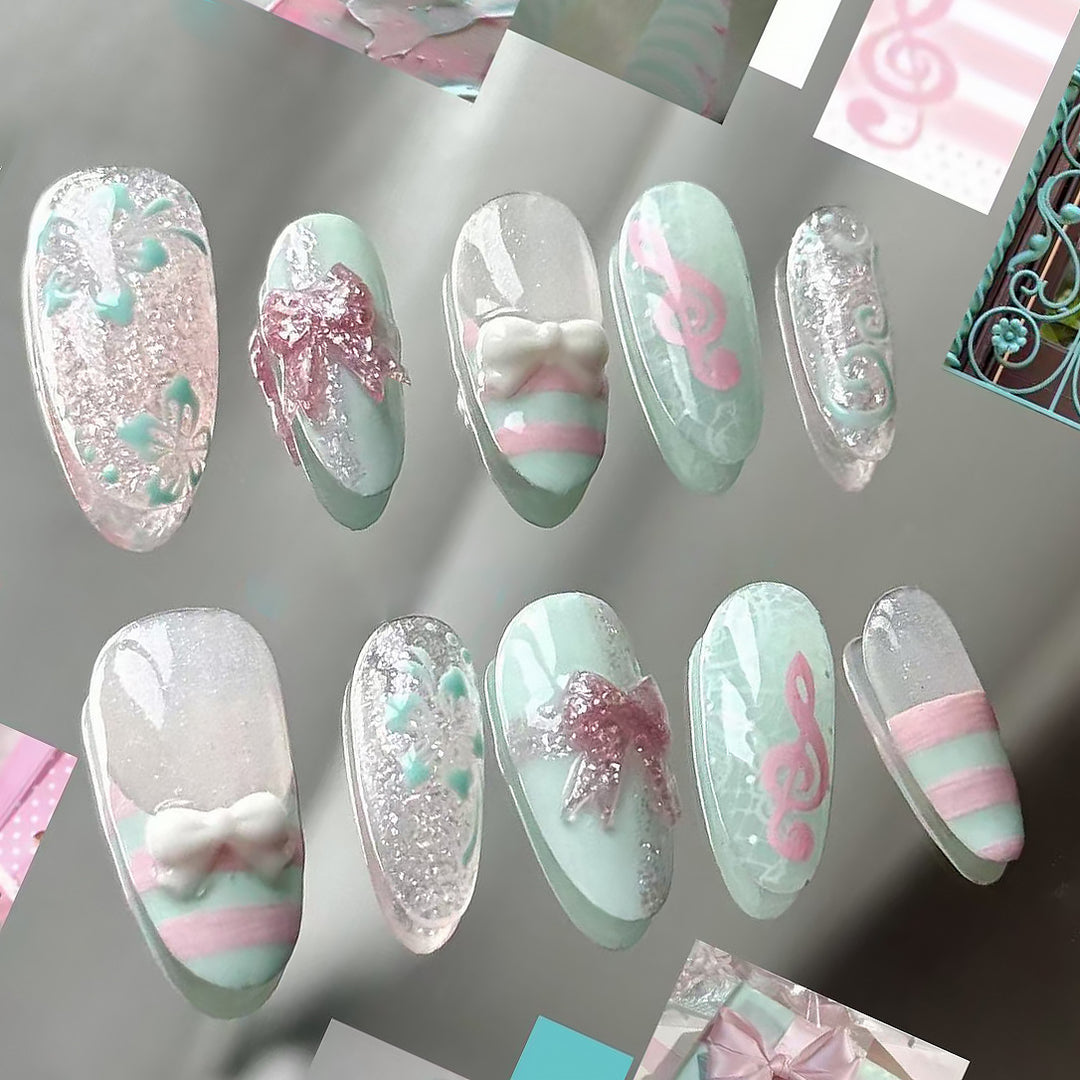 Themed Press-On Nail Art Set Kalsten